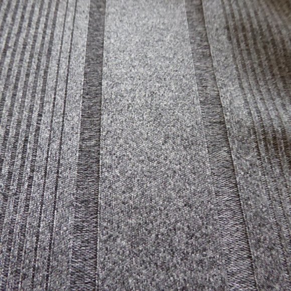 HAGGAR BRAND MENS GRAY STRIPED TEXTURED PATTERN SHIRT (PRE-OWNED) LARGE - Picture 3 of 7